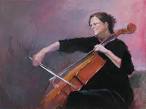 Cellist painting
